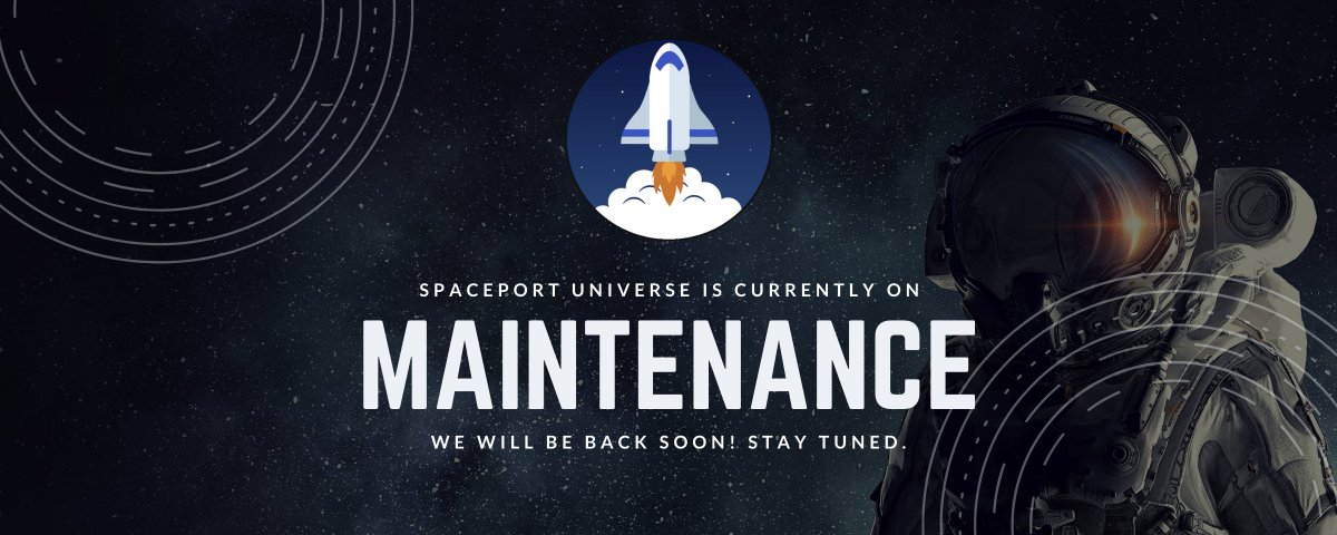 Hey Cadet! SpacePort Universe is currently on Maintenance. 🚀

Take a break. New good features in coming. 🔥