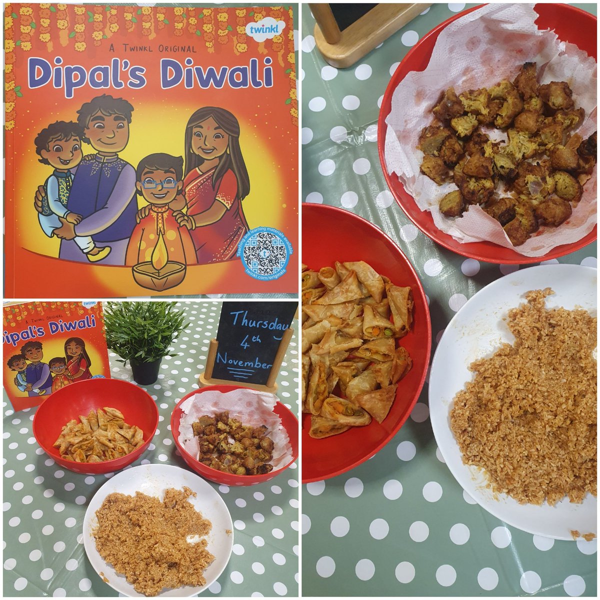 In Simpson Nursery this week, children got to try some foods from the Dwali celebrations! 😋 🌈
