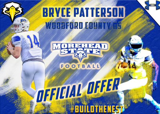 BrycePatt17's tweet photo. Blessed to receive my first D1 offer from @MSUEagles @coachrossMSU thank you!! https://t.co/AQqXzS5mUf
