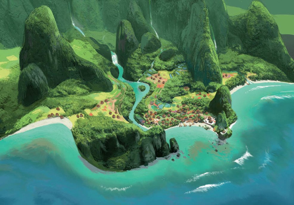 Animated_Antic's tweet photo. Have some concept art from Moana. https://t.co/kJqi1X90D7