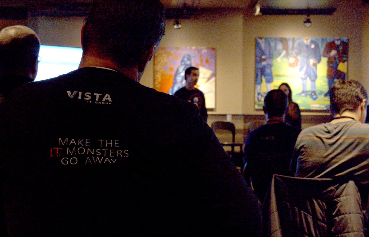 VistaITGroup's tweet photo. October was #CyberSecurityAwarenessMonth - the perfect time to host our annual Scary IT event! Thanks to our attendees, speakers, and sponsors (@DellEMC and @Binary_Defense) for making it a huge success!

#InfoSec #CyberSecurity https://t.co/b1v3aafmN6