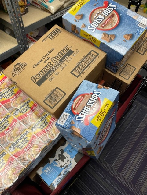 CLASSatLSCT's tweet photo. THANK YOU Interfaith Ministries for your kind donation to The DEN (Lone Star College -Tomball's food pantry). Thank you Dr. Emmitt Carter for helping stock The DEN with much needed items. 
#LSCTomball
#InterfaithMinistries https://t.co/xChgpopTrr