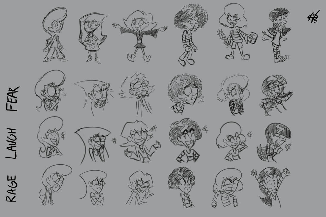 zandroworks's tweet photo. Expression sheet for the lead of my thesis project, Toni and Taffy. Had a ton of fun with this part of the development, not gonna lie. #thesisart #scadart #scad2021 #cartoonart #expressions #characterdesign #cartoonpitch #indieartist #vsidev #thursdayart https://t.co/T0tAAZ3AVX