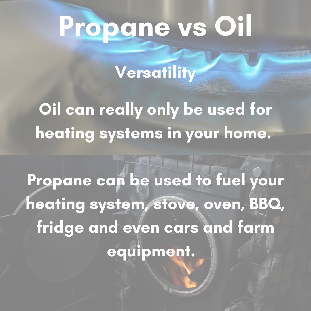 PrimemaxEnergy's tweet photo. Finishing our #topicthursday series - propane vs oil. Propane can be used for a variety of appliances & equipment to run your home! For details, visit our blog at https://t.co/U9roN327qS. #topics #propane #oil #propanevsoil #heatingefficiency #primemax #ayr #ayrontario #kwawesome https://t.co/d5ogywUkM6