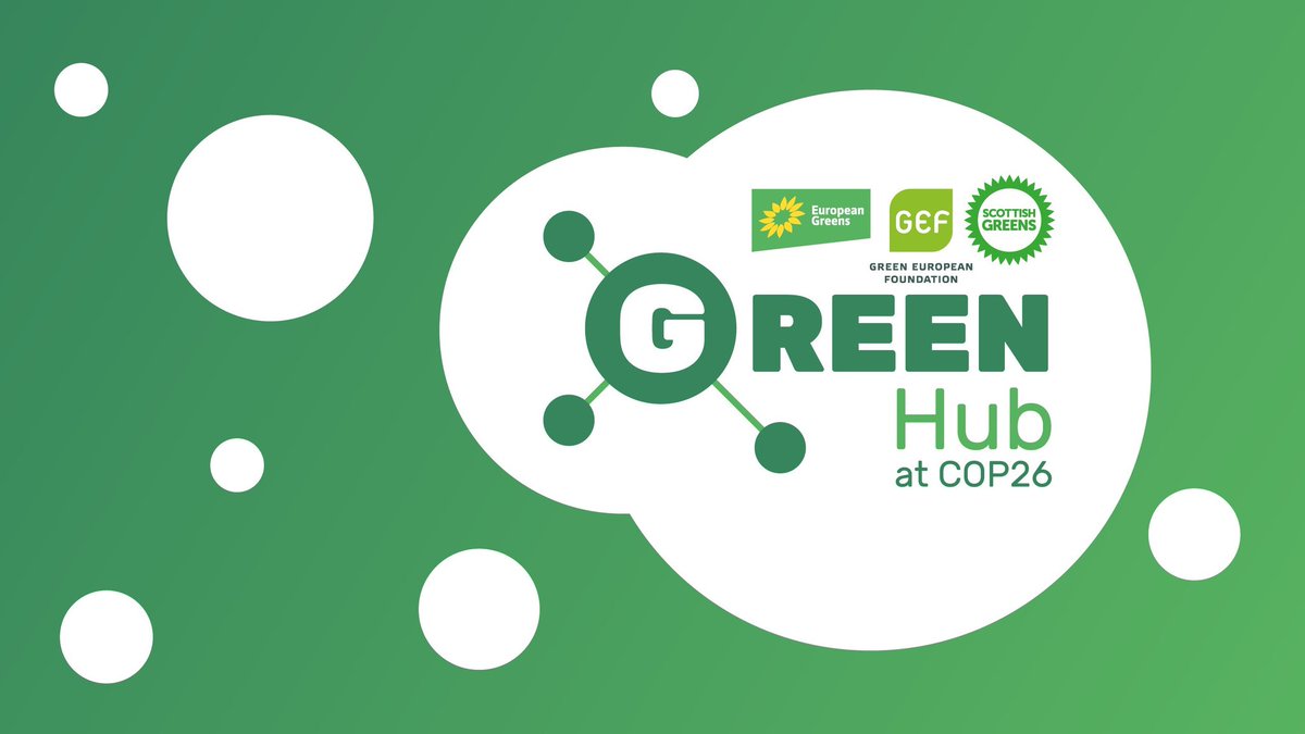 GreenEUJournal's tweet photo. People power is the key to #ClimateAction. ✊🏼

That's why the @europeangreens, @GEF_Europe &amp; @scottishgreens are hosting the #GreenHub, a meeting space for Greens &amp; the climate movement during #COP26 in Glasgow.

Check out the hybrid &amp; in-person programme: https://t.co/S6jYeLg4Kd https://t.co/UmNWOUg2tj