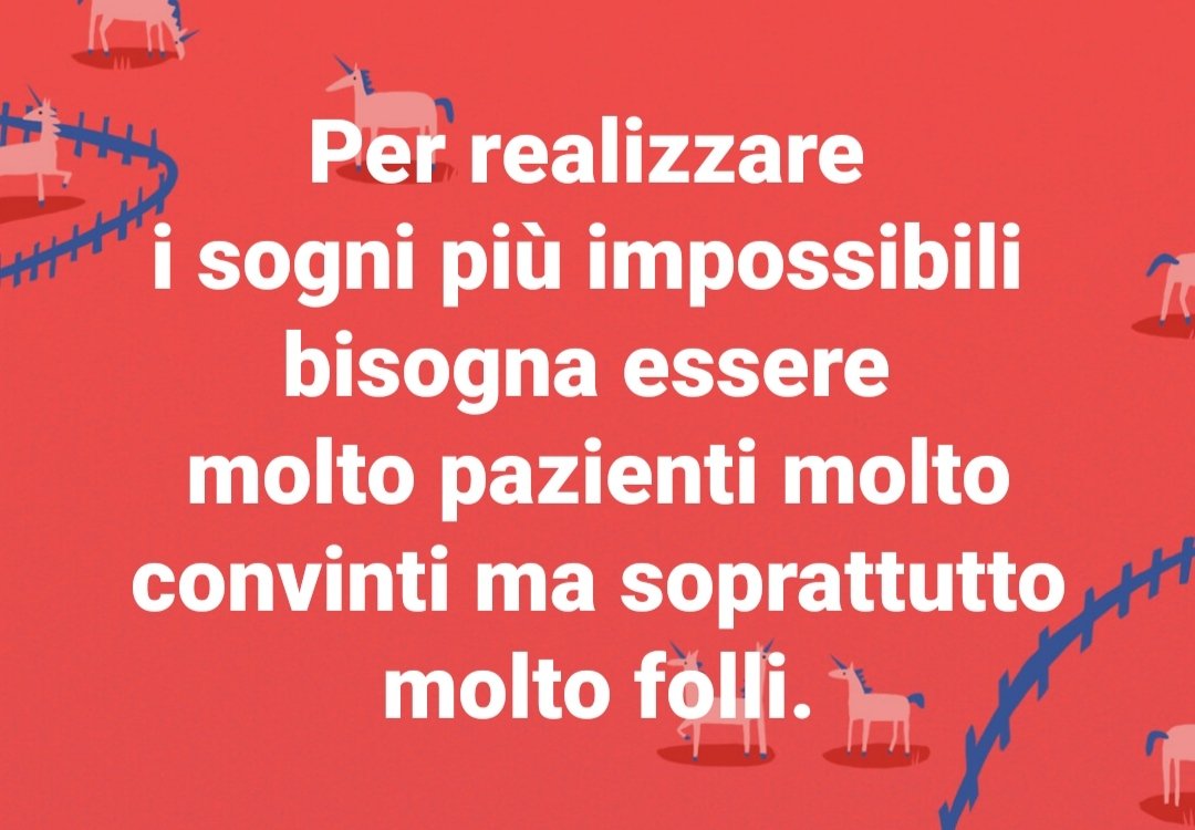 ippokiro's tweet photo. Per realizzare 
i sogni più impossibili 
bisogna essere 
molto pazienti molto convinti ma soprattutto molto folli.

#kirolandia #scrittoremetropolitano #artistfashionerd #sogni https://t.co/rM7xu28nMx