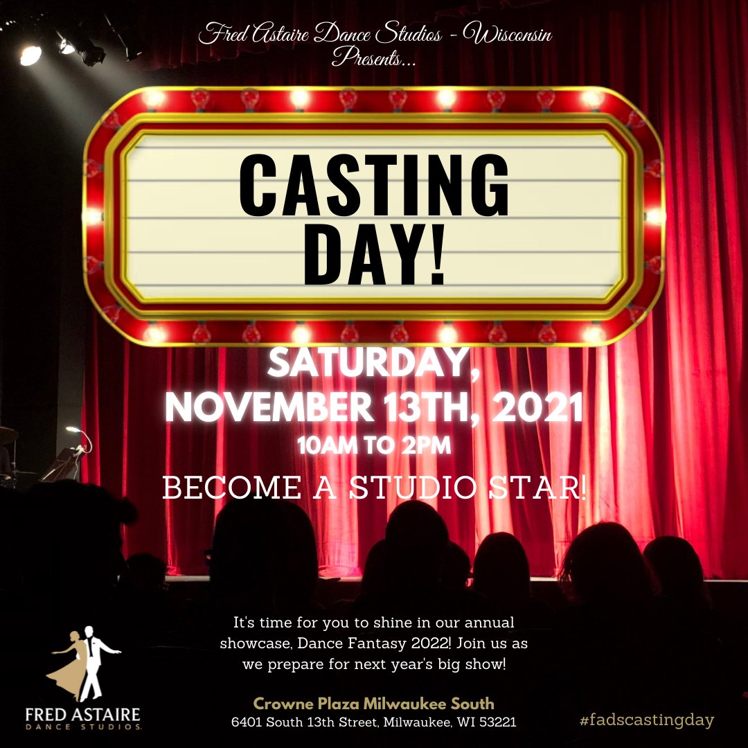 FADSBrookfld's tweet image. Who's joining us next weekend at the @CPMKEAirport?! 🎉🤩💪

#fadswisconsin #castingday #dancefantasy #fadscastingday #fadsdancefantasy #annualshowcase #danceshowcase #danceshow #teamwisconsin #fredastairedancestudios #dance #ballroomdance #bestinballroom #november #savethedate