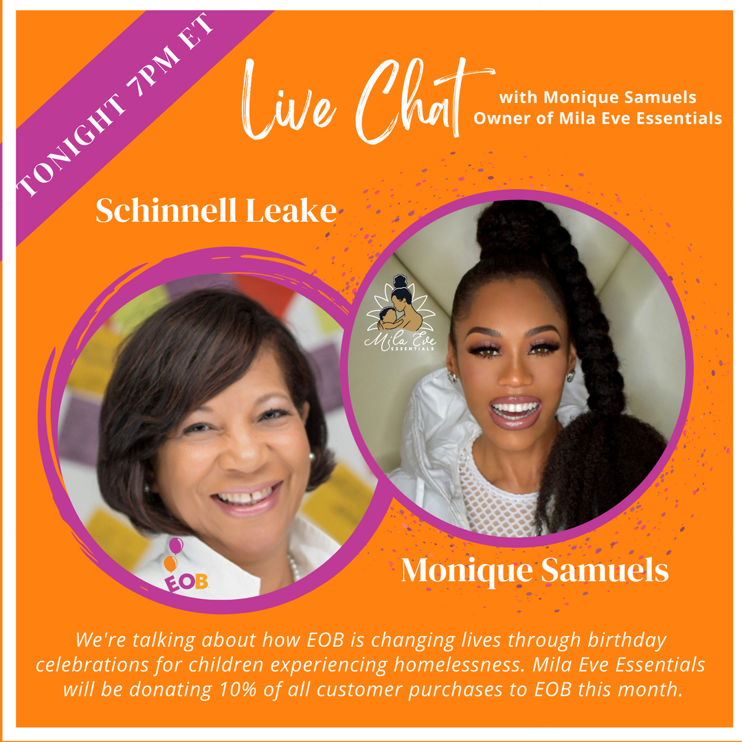 EOBirthdays's tweet photo. We're going LIVE on EOB's IG with Monique Samuels, owner of Mila Eve Essentials (Essential Oil Products), tonight at 7 PM ET! 10% of Mila Eve purchases will be donated to EOB all November! Tune in! https://t.co/IJdY0Q9nMu #eobcelebrations #milaeveessentials #milaevegivesback https://t.co/3hhfvOh6NS