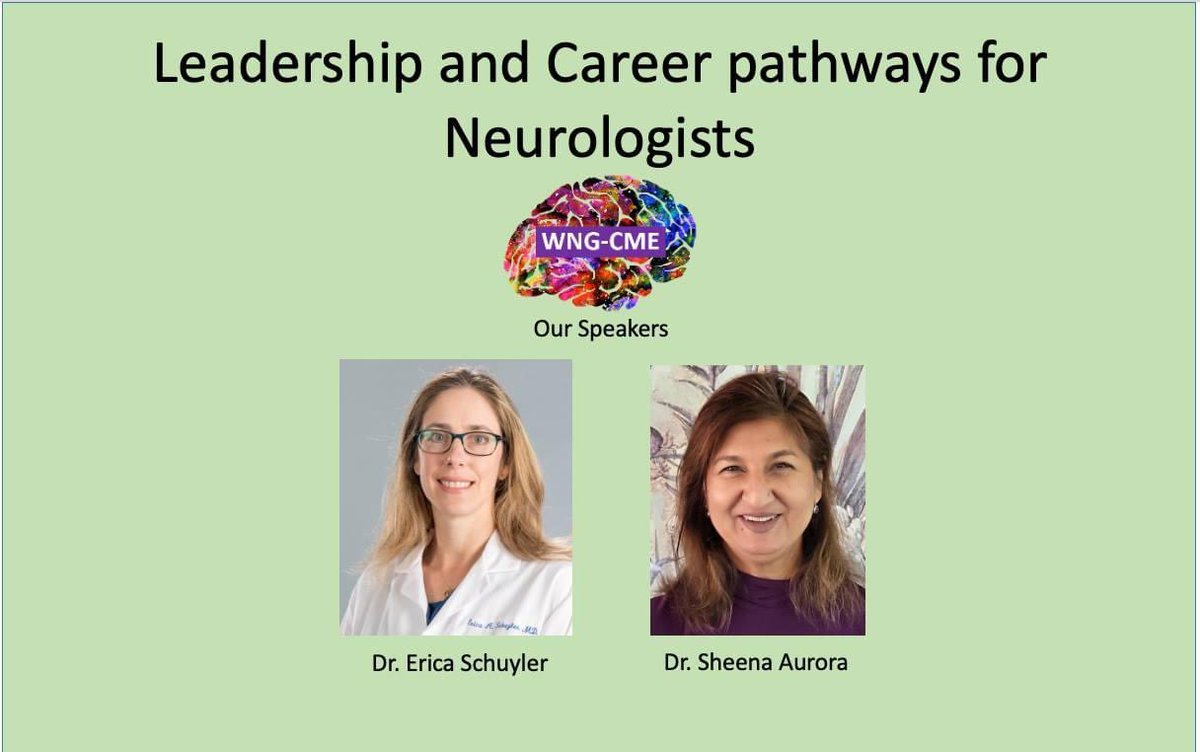 Join us Tues, Nov 9 at 7 pm CST for the November WNG CME Series presented by Dr. Erica Schuyler @EricaSchuyler & Dr. Sheena Aurora. Sponsored by @AmerPhysician #WomenInNeuro #WomenInMedEd DM for zoom link and passcode.