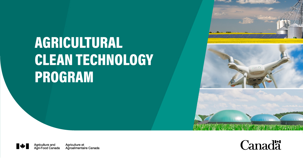 AAFC_Canada's tweet photo. The Agricultural Clean Technology Program will help drive sustainable growth in the #CdnAg sector. Learn more about how we are supporting clean technology that delivers climate solutions: https://t.co/EgYDJa1AJX #COP26 https://t.co/kZV7BJMQsP