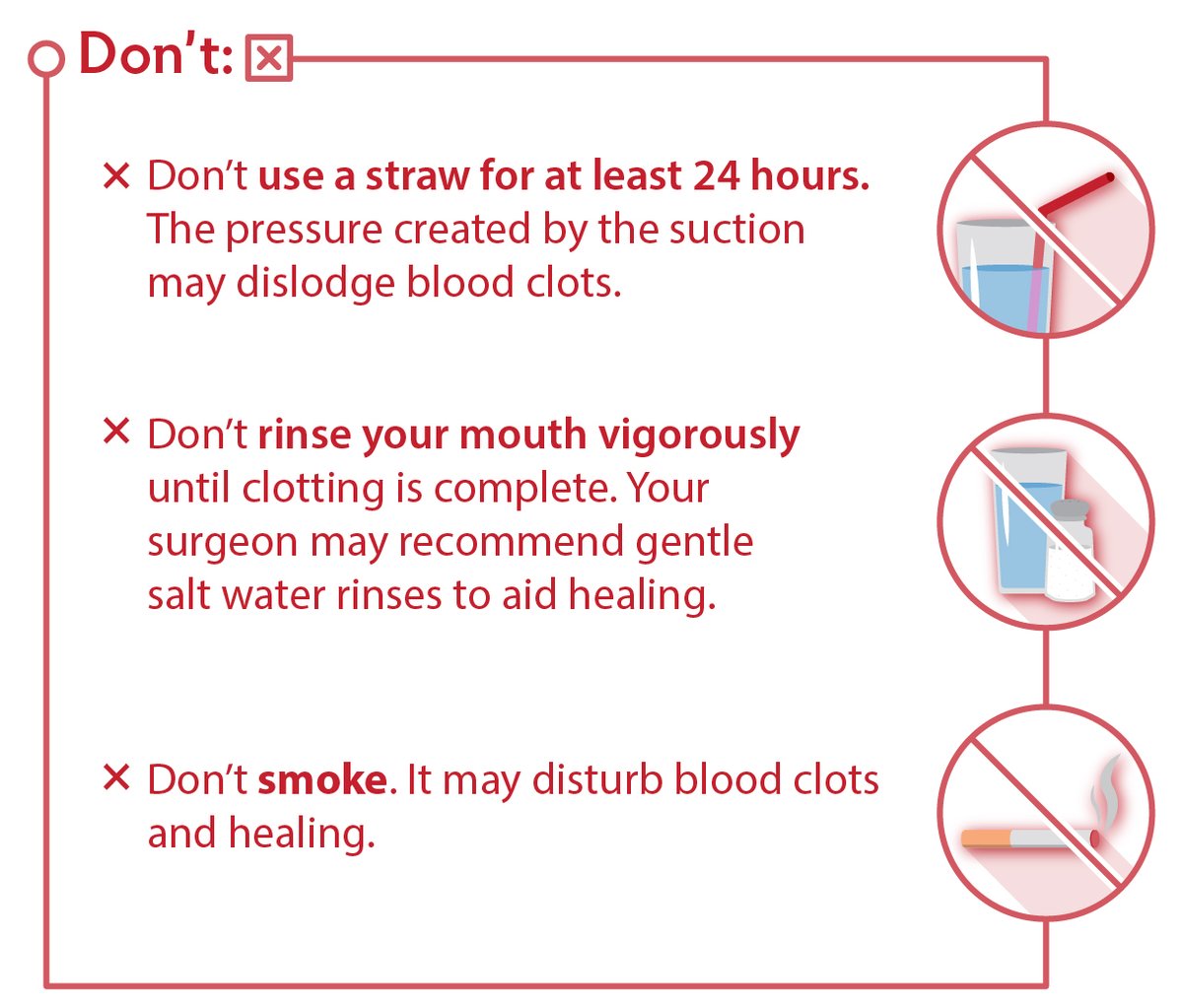 Dry socket is a painful condition sometimes occurring after a tooth – such as a wisdom tooth – is extracted. To lower the risk of experiencing painful dry socket symptoms, follow your OMS’s instructions and these guidelines. #drysocket

myoms.org/what-we-do/ext…