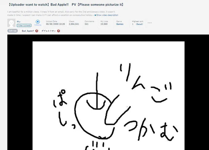 Did you know the Bad Apple music video was thought about/scripted/storyboarded by a non-artist/animator, he asked people in the fandom if they could make his vision come true. Lots of people did their own takes but along those was the one we all know and love that became viral! 