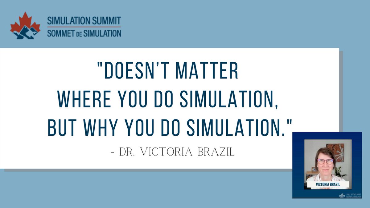 #simsummit21 kicked off the day with a superb plenary session by @SocraticEM. We were captivated by this address and hope you were there too!

#medEd #simtribe #medicalsimulation #medsim #clinEd