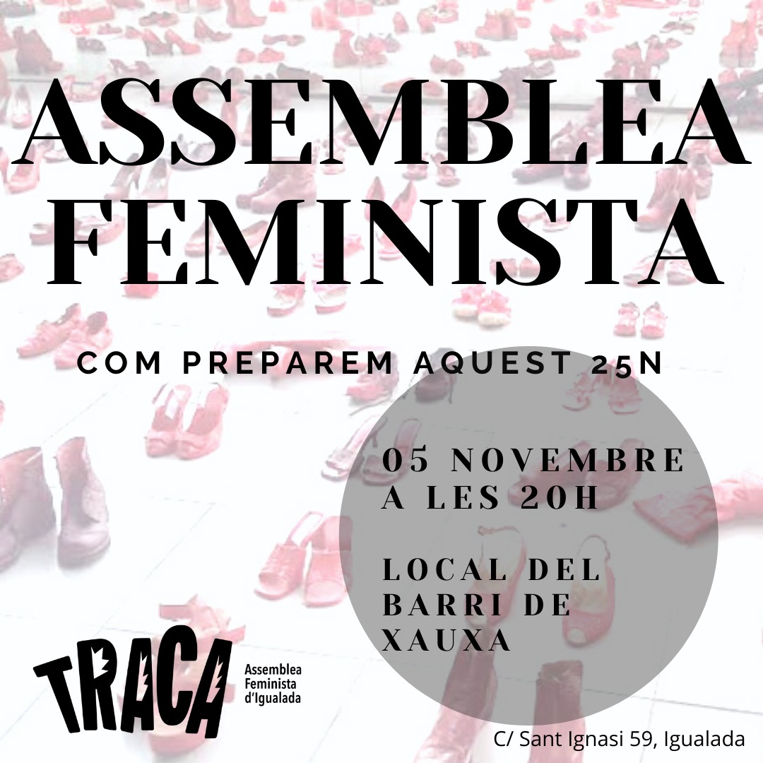 DonesAmbEmpenta's tweet photo. 📢📢📢📢📢📢📢📢📢📢
Convocatòria de les compas de @traca_igualada.
Assemblea per a preparar el #25N2021.

📌 Demà divendres, a les 20h.
Al local del barri de Xauxa, al carrer Sant Agustí.
🦸🏻‍♀️ A veure aquest any com fem.
#Capal25N https://t.co/CWg09NAXH9