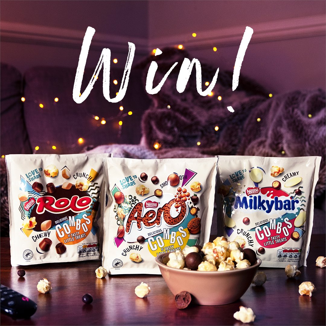 Aero's tweet photo. 🎉 GIVEAWAY 🎉

We’re giving you the chance to WIN our new @Aero, @Rolo &amp; @MilkybarUKI Combos with a £25 cinema voucher!

To enter:
🎬FOLLOW @Aero
🎬LIKE this tweet
🎬RETWEET us with who you’d share this move night in with &amp; #AEROGiveaway

T&amp;C's 👉 https://t.co/TTpjVVAV6J https://t.co/ECRTnbQiyf