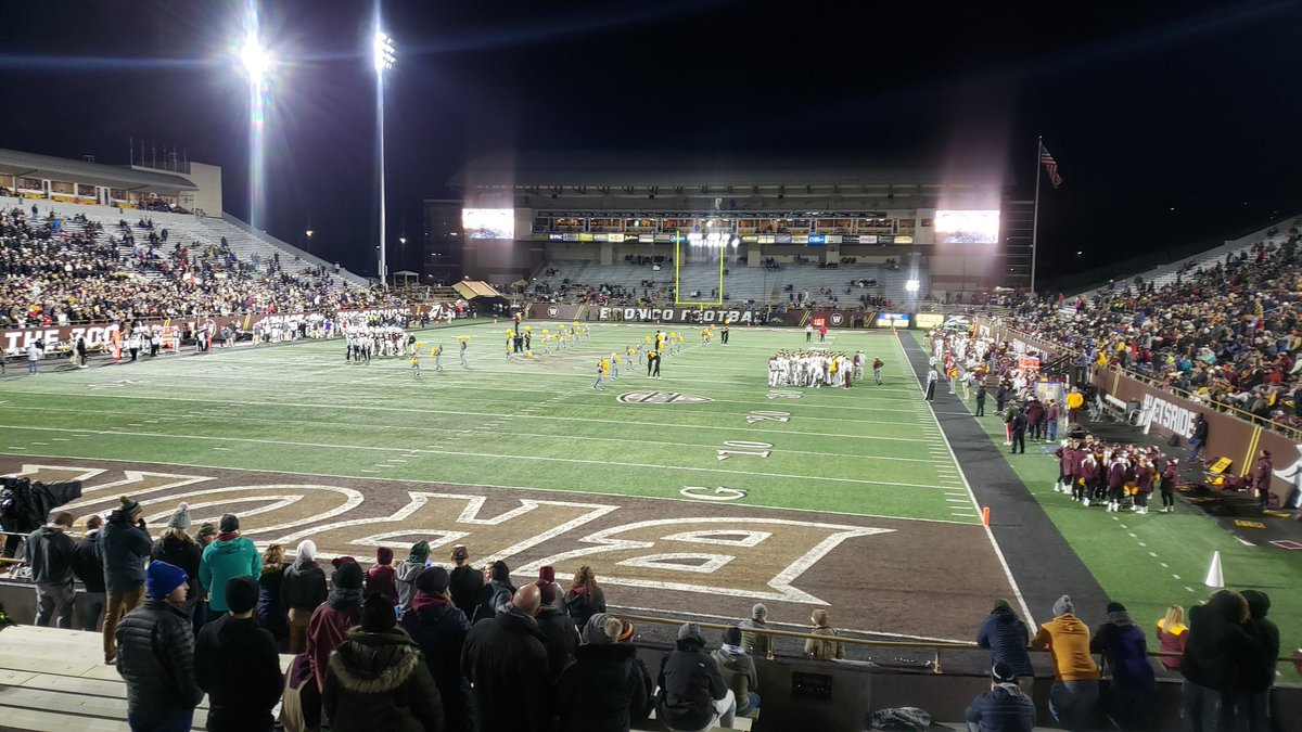 FiddlesH's tweet photo. @TheColbyD Went to Waldo Stadium last night. First time there. Great venue for a good rivalry game. Atmosphere was solid and some of the seating is right next to the field. Fantastic time in K Zoo highly recommended this one. https://t.co/9jHf9PdxFM