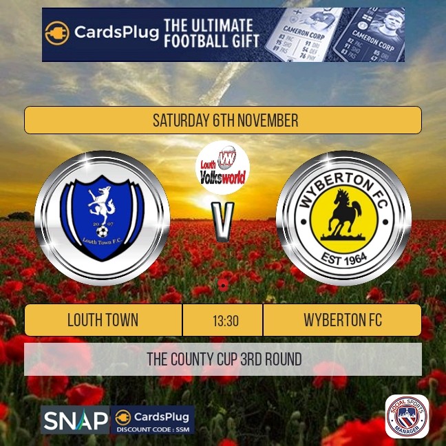 Come down and support Louth most premier team at Marshlands Saltfleetby LN117SS. Thank you to <a href="/LouthVolks/">Louth Volks World</a> for sponsoring the game.