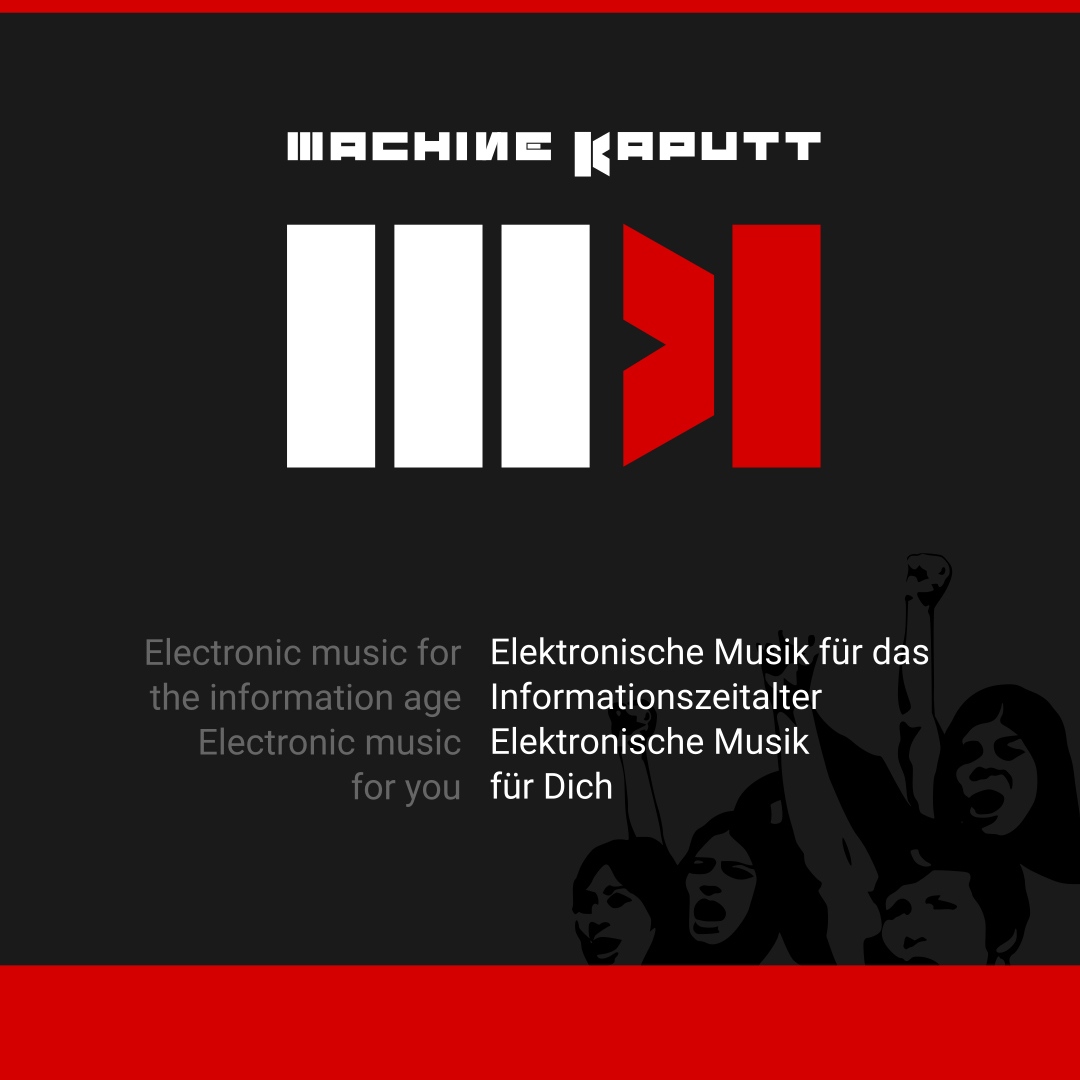 machinekaputt's tweet photo. Couldn't proceed with our new tracks because some malicious ear infection keeps me from wearing headphones for 3 weeks now. So I reworked our logo. This was kind of overdue. 

#electronicbodymusic #synthpop #ebm #industrialmusic #darkelectro #darkalternative #darksynthpop https://t.co/7oE9LBaE06