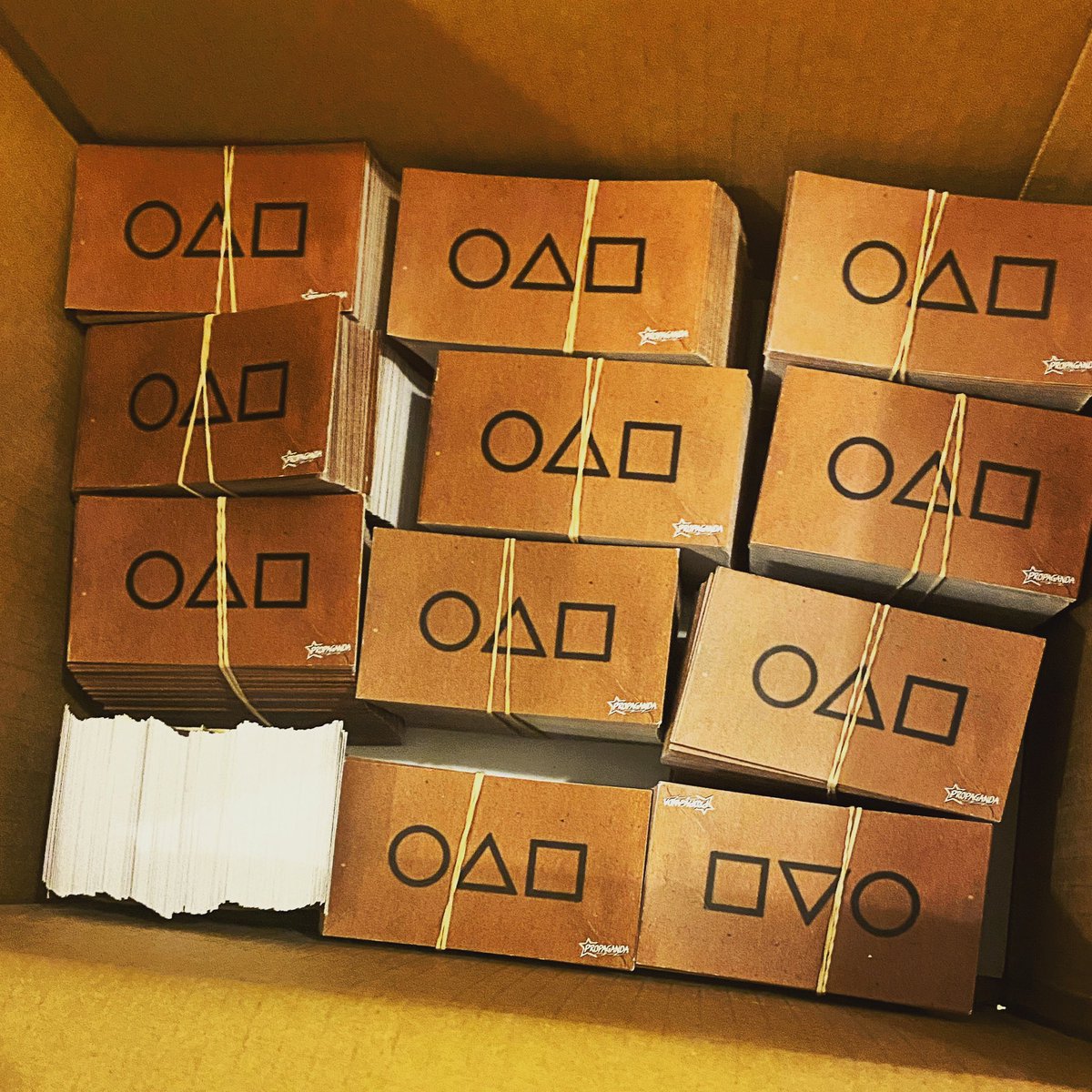 They’re here! Each and everyone one of you will be given a card which gives you the chance to win free entry + queue jump for an ENTIRE YEAR to Propaganda and also the Squid Game frontman mask!