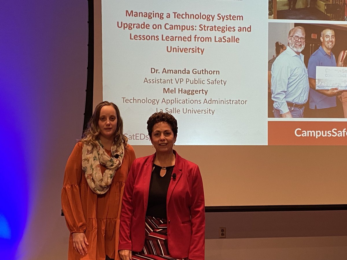 LaSallePubSAFT's tweet photo. Ready to present #CSCatEDspaces representing the @LaSalleUniv access control project team partners @LaSalleIT, @LaSallePubSAFT and LaSalle Facilities Management. https://t.co/5YsNlcH4VL