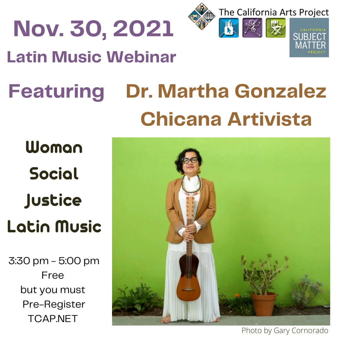 Join TCAP on November 30th, 2021, as we examine the role of women and social justice in Latin music. Registration is free, but you must pre-register. Registration link:  forms.gle/Uc27v3RWM5D3qM…