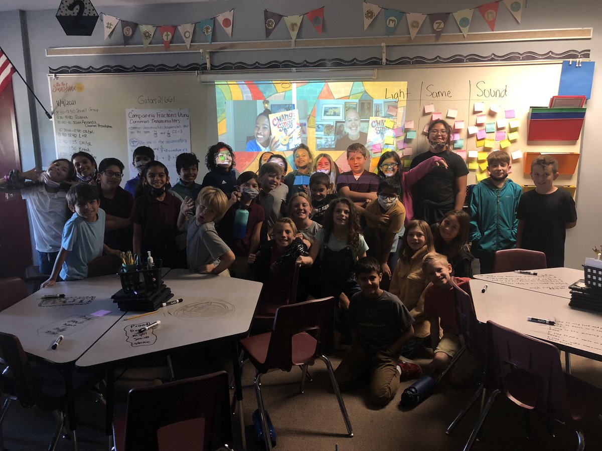 afulton345's tweet photo. Thanks @FlipgridEvents and @Flipgrid for brining @TheAmandaGorman to our @GowanGators classroom! We loved writing a poem and hearing from her and Loren! #whycrane #gatorsareamazing https://t.co/cfQKDXbsp4