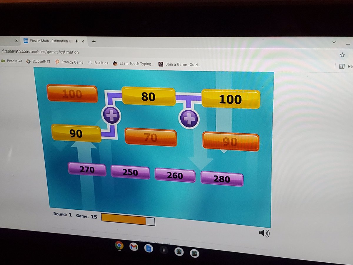 KLofton13's tweet photo. Watch out! @RothKISD 4th grade is stepping up their @FirstInMath @KleinISD @mistergee21 #WantToWin #Estimation https://t.co/ETfgtFJSJY