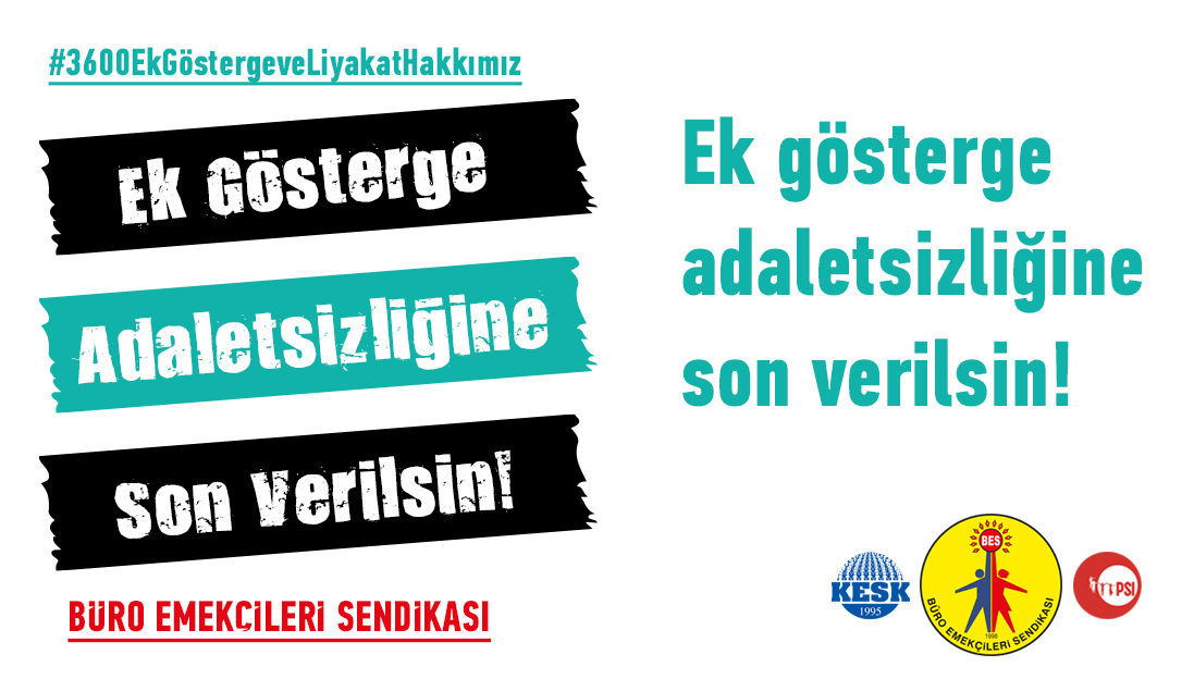 BES_Gnl_Mrk's tweet photo. Ek gösterge adaletsizliğine artık yeter!
#3600EkGöstergeveLiyakatHakkımız'ı istiyoruz! https://t.co/GAaXZAfaOh