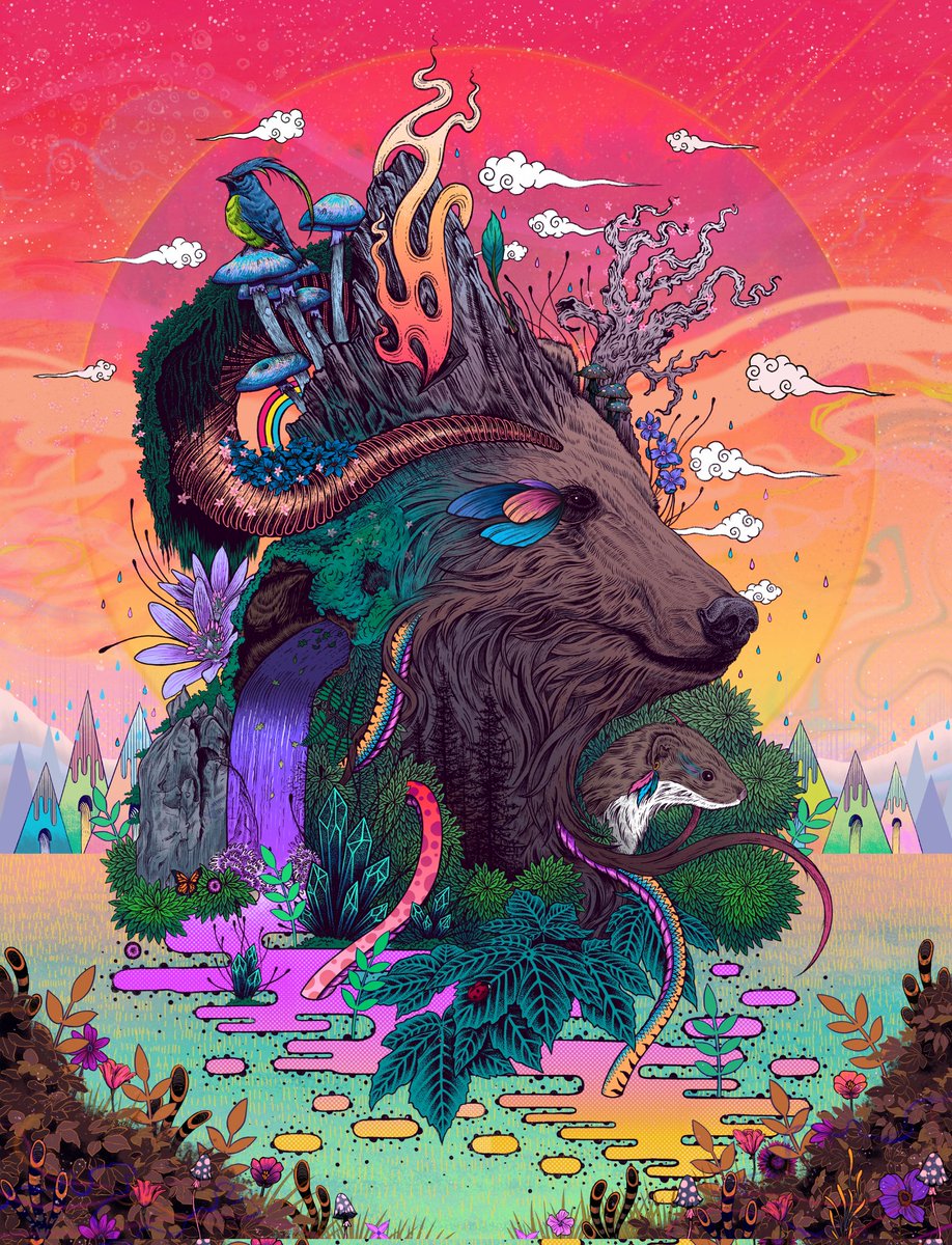 MatMiller_art's tweet photo. New drop on @KnownOrigin_io !! 'Forest Warden'  Zoom in!

https://t.co/tfyyJ0YXPz

"Keeper and protector of the forest. She stands watch over its many facets. The harsh, the wild and the beautiful".

#NFTs #NFTCommunity #nftart #nftartist https://t.co/ZyqTP7T9L3