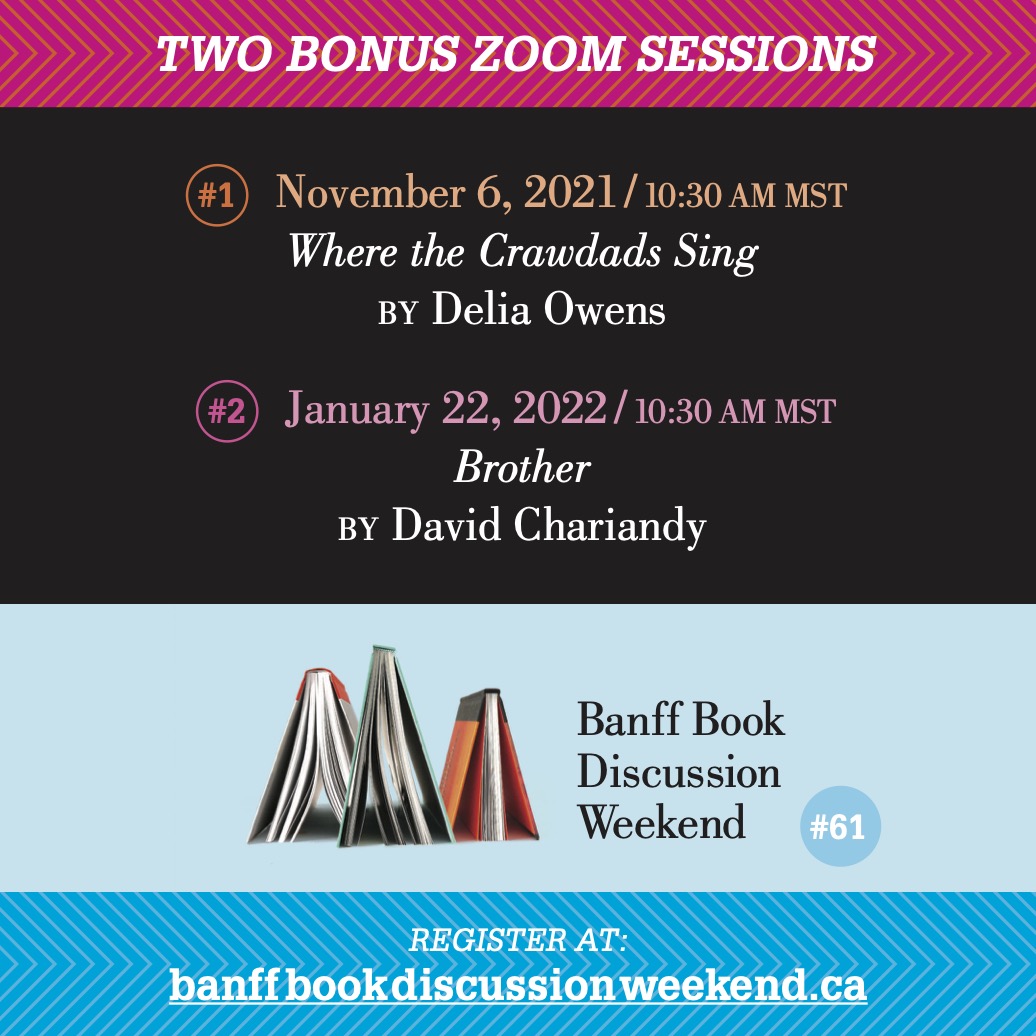 BanffBooks's tweet photo. This Saturday is our bonus discussion - come join in. https://t.co/yOT7jt5pDI