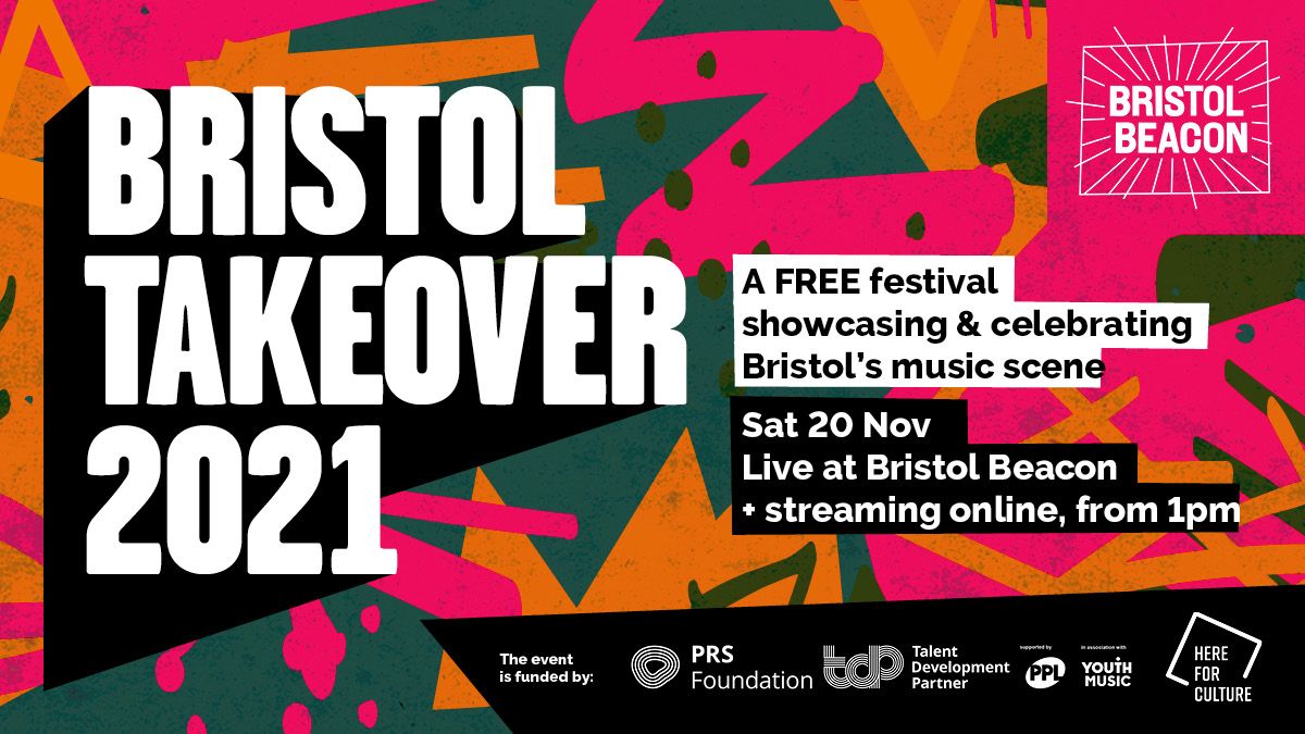 Bristol Takeover is back! This Nov, we celebrate the best bands, DJs, and emerging artists our city has to offer. Incl. @SWUFM takeover, @theyisgrove, @LangkamerBand, @jemimacoulter, Griz-O, @samanthalindouk and @fs_sf_fs. + more TBA. More info 👉 buff.ly/3o1mZvy