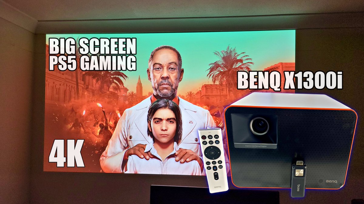 ChigzTechReview's tweet photo. Just dropped a video on the world's first 4LED Gaming Projector: BENQ X1300i.
100" Screen, 4K HDR Gaming Action: PS4, PS5, and Nintendo Switch - Black Friday Deal!
▶️ https://t.co/LF3vWNBcy6
--
#BenqX1300i #X1300i #benqi @BenQEurope #GamingProjector #BlackFriday #AndroidTVOS https://t.co/TeKpcG7aQh