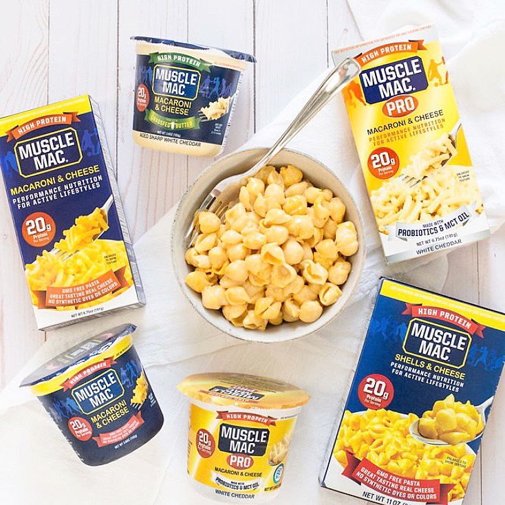 EatMuscleMac's tweet photo. #NEW Variety Packs available on our #website!
Try our different products, from our convenient single-serve #MuscleMac Cups to our stovetop boxes to satisfy your #family's hunger.
https://t.co/1MMosclnkf https://t.co/GHQkKGUMuL