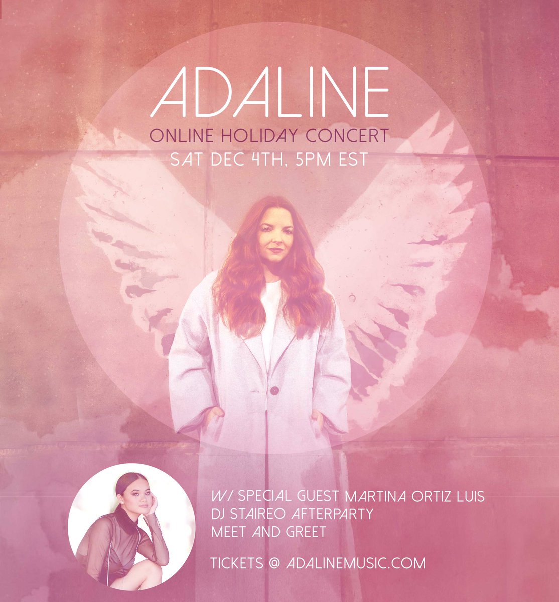 adalinemusic's tweet photo. 🚨⛄️🎄Get on that onesie cause @itzmartinaol and I are about to get real festive! Tix on sale NOW https://t.co/fAX3WoG9Ww -VIP Meet&amp;Greet and AfterParty

Together onstage, performing our new material for the FIRST TIME live! #earpers #earper #bringwynonnahome #WynonnaEarp  #LGBTQ https://t.co/pGo5YVE3AW