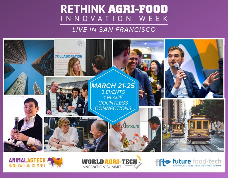 Rethink Events (@rethinkevents) on Twitter photo The most important gathering of the agri-food industry returns to San Francisco in 2022, anchored by three consecutive summits: <a href="/AnimalAgTech/">Animal AgTech Innovation Summit</a> on March 21, <a href="/WorldAgriTech/">World Agri-Tech</a> on March 22-23, and <a href="/foodtechinvest/">Future Food-Tech</a> on March 24-25.
Experience the action first hand! bit.ly/3nWVZ0b The most important gathering of the agri-food industry returns to San Francisco in 2022, anchored by three consecutive summits: <a href="/AnimalAgTech/">Animal AgTech Innovation Summit</a> on March 21, <a href="/WorldAgriTech/">World Agri-Tech</a> on March 22-23, and <a href="/foodtechinvest/">Future Food-Tech</a> on March 24-25.
Experience the action first hand! bit.ly/3nWVZ0b