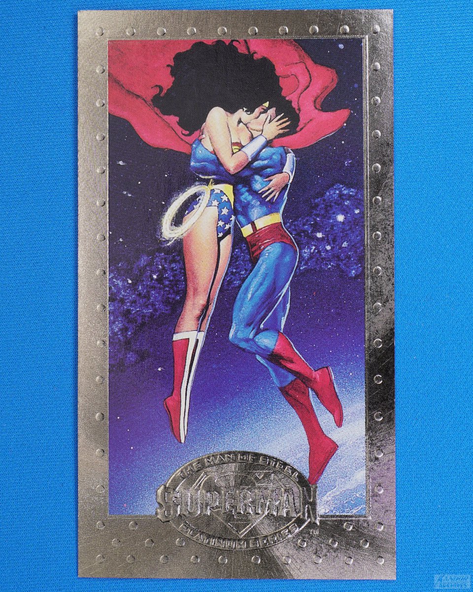 KandorArchives's tweet photo. 1994 SkyBox Superman: The Man of Steel Platinum Series

#46 - Two of a Kind 

Art by @boltonstudio 

#WonderWoman #Superman https://t.co/vJ5RYUkKdi