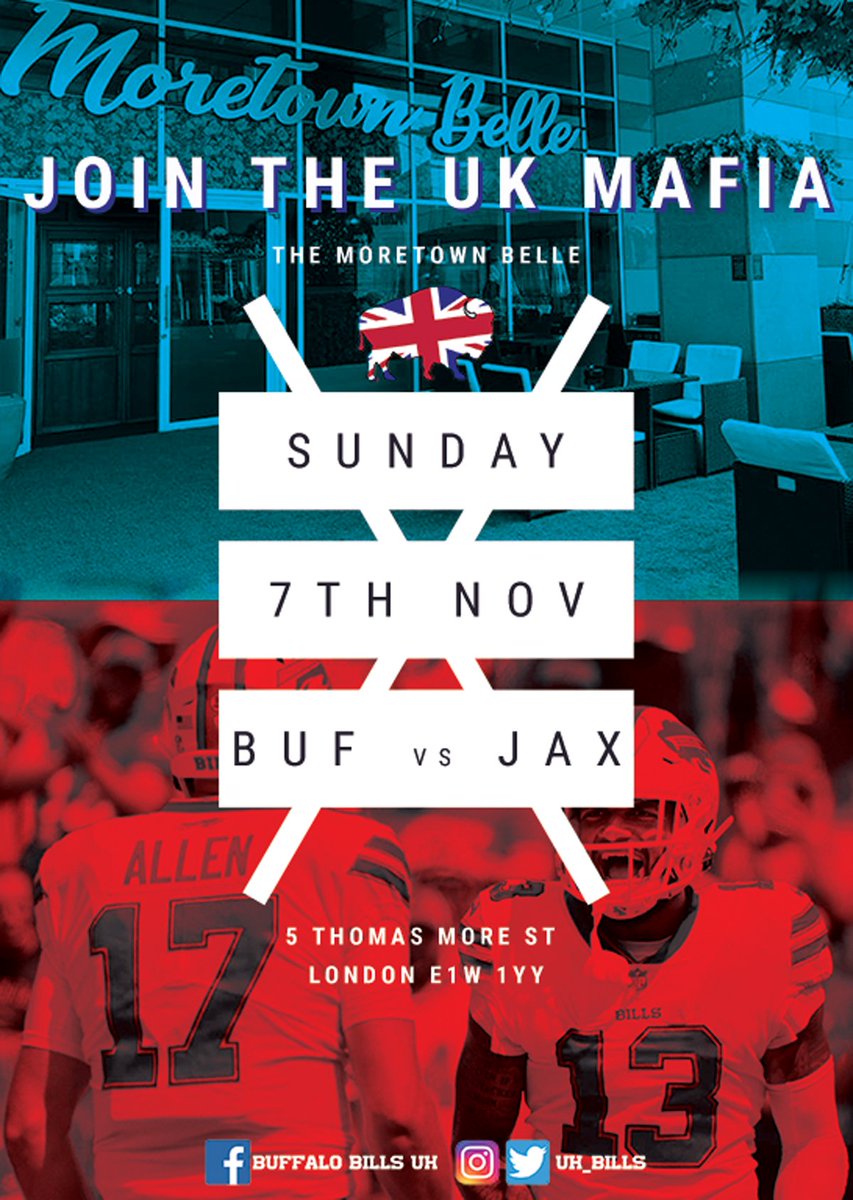UK_Bills's tweet photo. Got any plans this Sunday?

We'll see you at @MoretownBelle 😉😎 https://t.co/ouqyjbwGjc