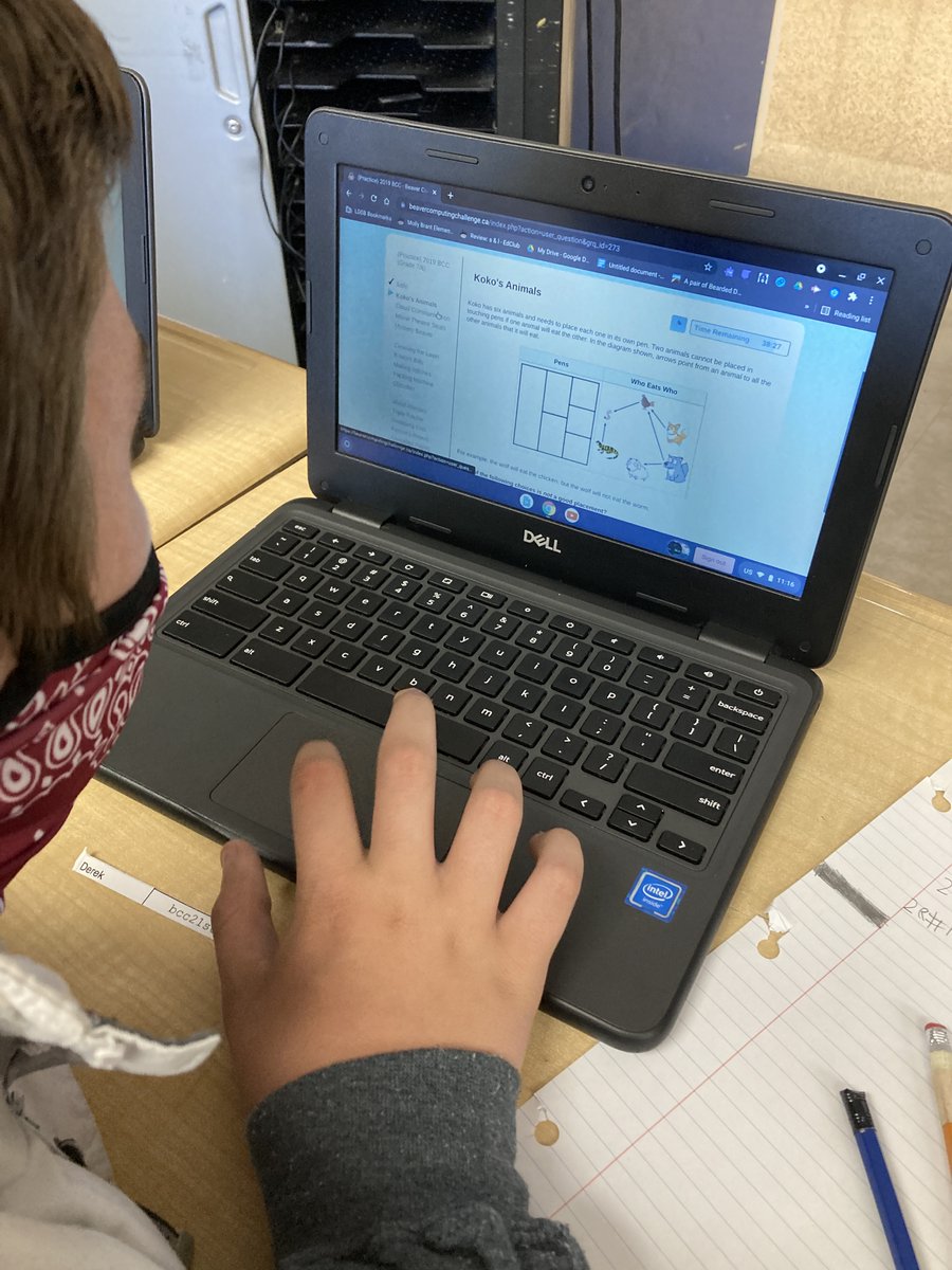 Ms_EMcCann's tweet image. Super big thanks to @mrjswaine and his amazing students from @BayridgeSS_LDSB who helped us work through the practice round of the #BeaverComputingChallenge with @UWaterloo 🙏 We had a blast and can&apos;t wait to put our #Coding skills to the test on Monday 💻 #TeamWork @Bridgen_LDSB