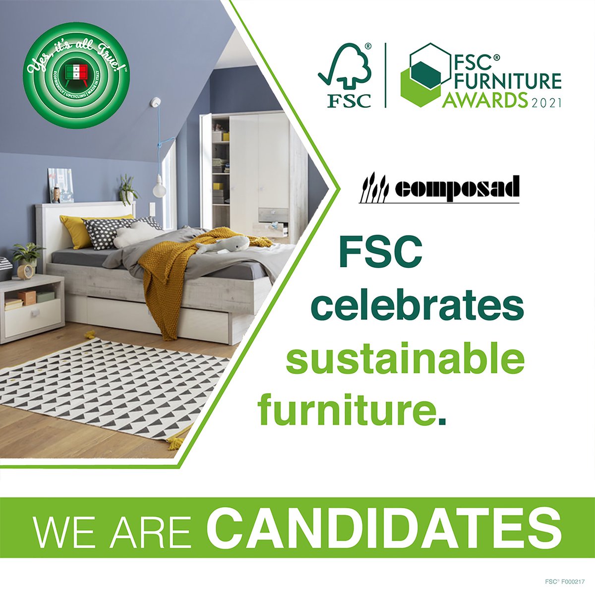 GruppoSaviola's tweet photo. Siamo candidati con #Composad al @FSC_IC FurnitureAwards2021, il concorso internazionale per riconoscere l'impegno delle aziende certificate #FSC nelle categorie mobili con il cuore #sostenibile e #green.
#GruppoSaviola #Composad @FSCItalia
A New Life for italian Design https://t.co/XBHmeyYZ5o