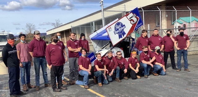 CPACTC's tweet photo. Lucas Wolfe Racing 🏁pit stops at @CPACTC showcasing the 410 sprint car! Advanced Manufacturing students have manufactured several specific parts for the car #advancedmanufacturing #opportunitiesunlimited #sprintcars #fabricatedparts #lucaswolferacing #fogleman #nov2021 https://t.co/f4nN1u9jGg