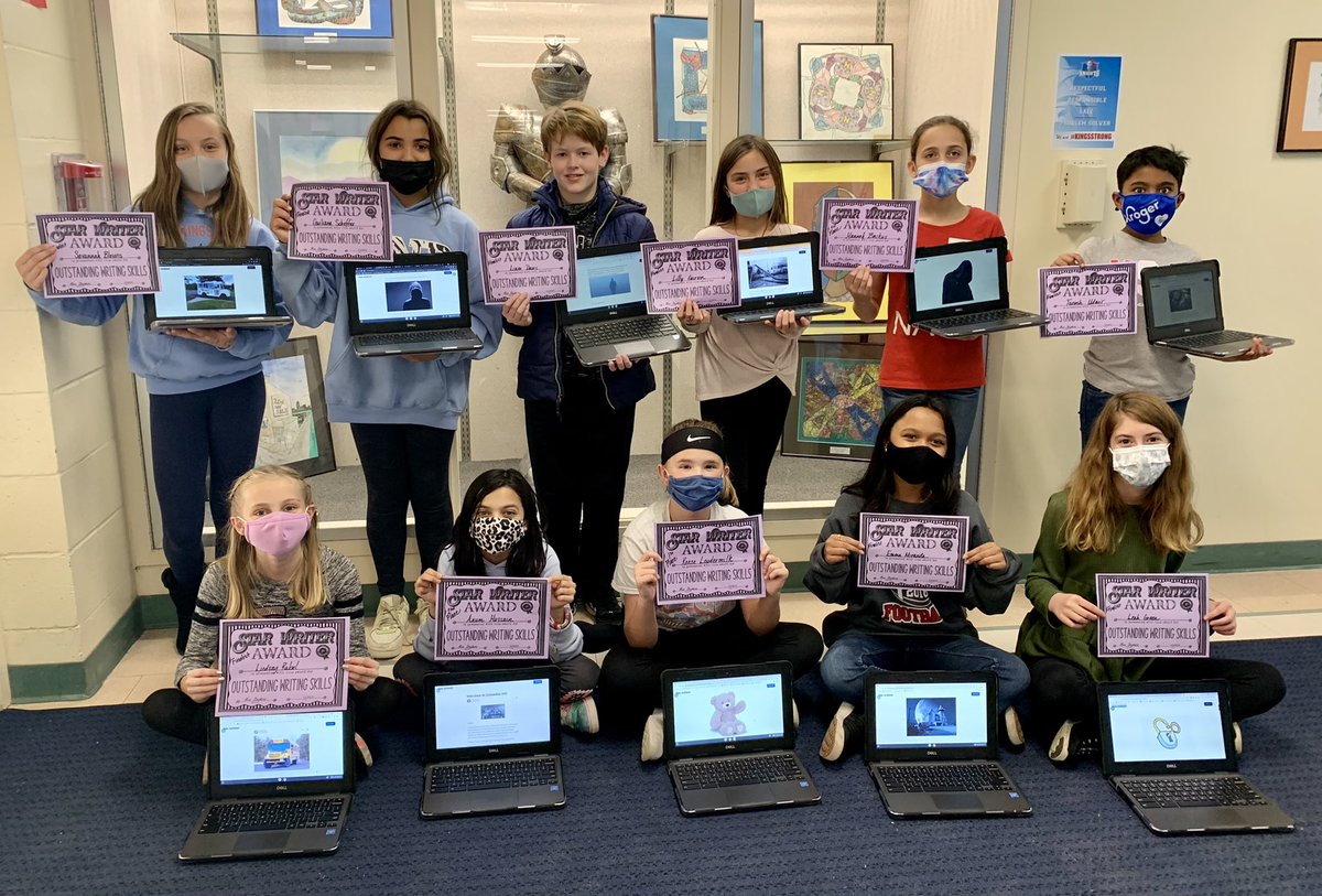 lastephens99's tweet photo. Congratulations to these finalists from #CISTeamTenacity for winning our spooky story contest! They used literary techniques to create suspense and thrill their audience. Great job!!! #CISKnights #relatecreateinnovate #kingsstrong https://t.co/3pEMPFFZLy