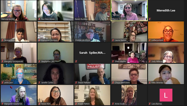 NYU_OT's tweet photo. We were honored to host a special virtual presentation of Dr. Sharon Gutman's (NYU '98) Slagle Lecture "Working with Marginalized Populations" on Tuesday November 3rd at NYU. The audience of 60 NYU faculty, students, alumni and OT colleagues offer their thanks to Dr. Gutman! https://t.co/r5OmO1eMkA