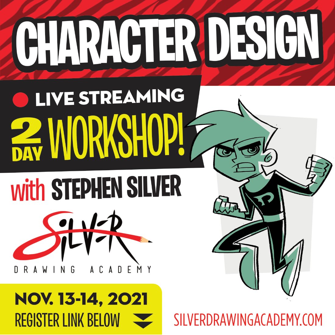 silver_drawing's tweet photo. Recruiters going ghost? Transform your drawing skills, speed, and confidence under the mentorship of Character Designer and 30-year Industry Pro, Stephen Silver! Register now: https://t.co/zsC4I2n0wq

#silverdrawingacademy #sda #stephensilver #characterdesign #dannyphantom #art https://t.co/uPLaoVz6kK