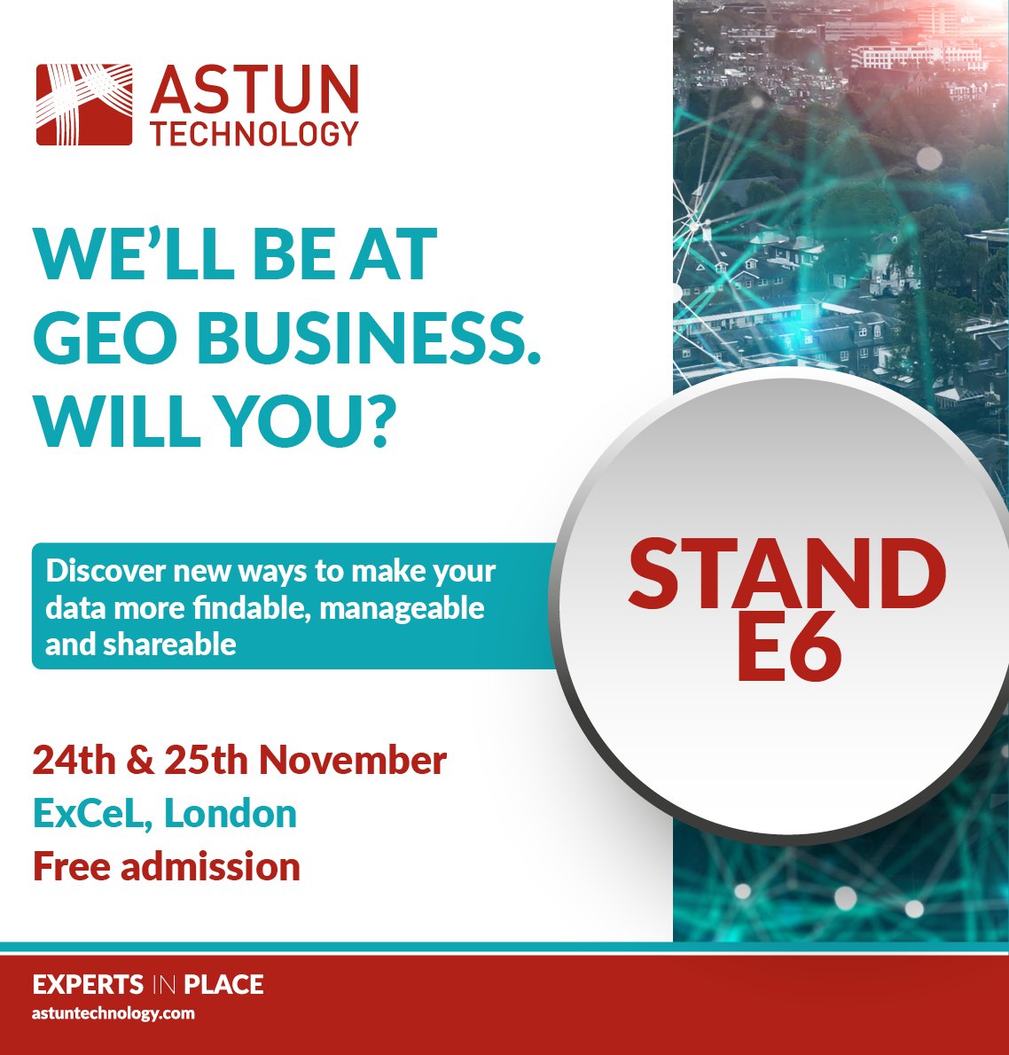 astuntech's tweet image. Not long to go now! Join our team in the GeoData Zone to find out how #DataDiscoverability can give your #data the audience it deserves.