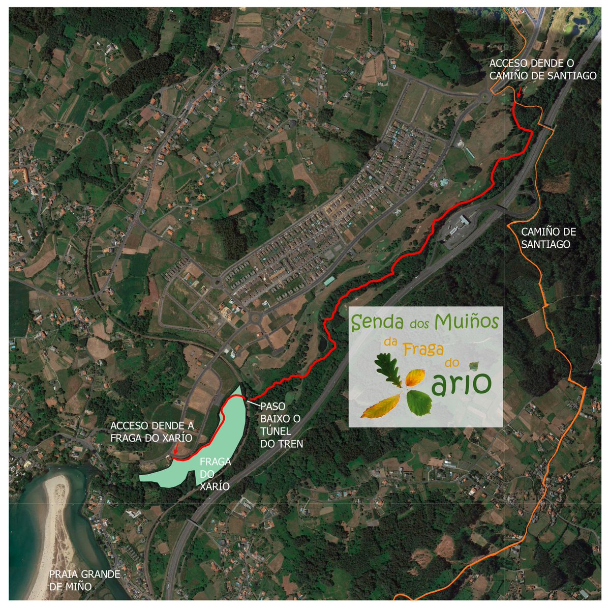 Mvfaraldo's tweet photo. #Miño: Nuevo tramo 2 Km de senda q se acaba ejecutar para conectar #FragadoXarío con #CaminoSantiago a orillas río #Xario paralelo #campogolf en #CostaMiño
Financiado por @ConcelloMino y @MAmbienteXunta para dar valor a espacio natural
#Miñotenpresente #Miñoéfuturo #EnCaMiño https://t.co/T1JDKLJ6Fj
