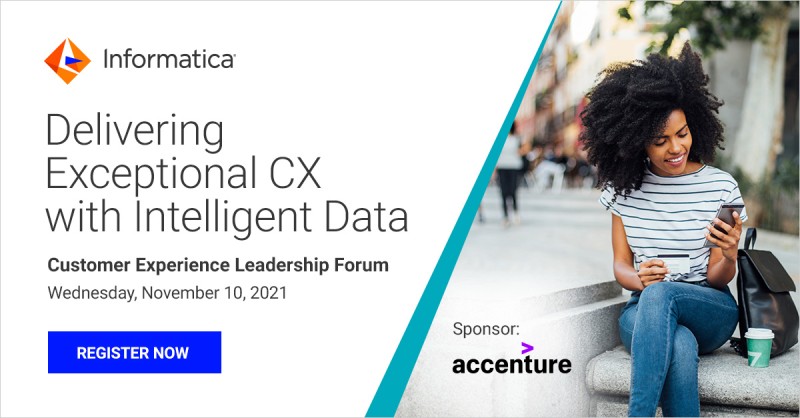 DataGhai's tweet photo. Next Wed. 11/10 I’m looking forward to joining a distinguished panel of speakers from @Accenture, @forrester, @KPMG & @_wescom at @Informatica’s CX Leadership Forum. Learn how to put your data to work & get the most out of it. Register: https://t.co/Tpq9FCstFG
#INFACX #INFAlive https://t.co/sZ4GxkV79h