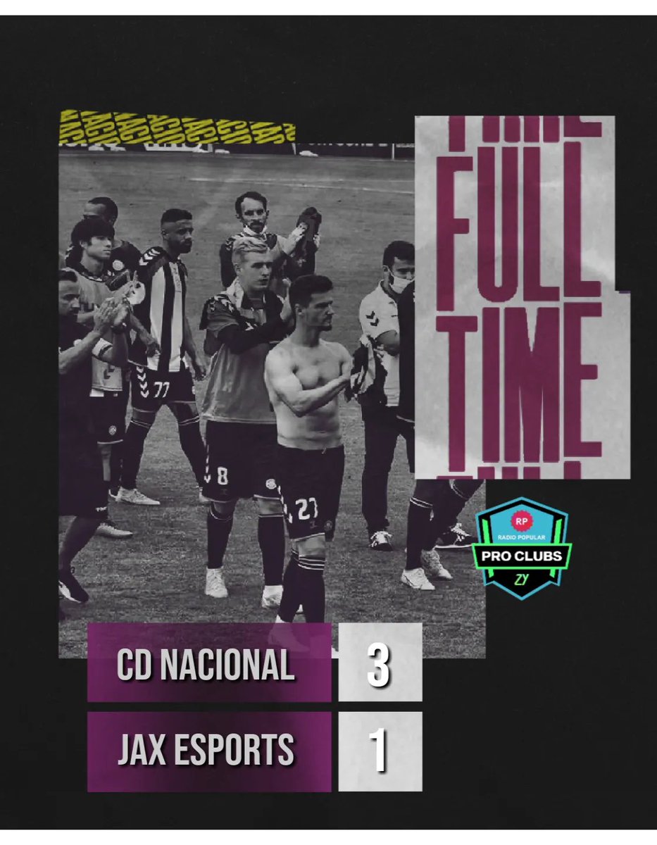 🏴 FINAL WHISTLE 🏳️

🏆 <a href="/esportzy/">Esportzy</a>
🎟️ vs. <a href="/JaxEsportsclub/">JAX eSports Club</a>
🎮 Pro Clubs [PS4]

<a href="/Carlosmota2504/">©️ Mota</a>⚽️ 

@BakengaCdn ⚽️
<a href="/iamfabiopaulino/">Fábio Paulino</a> 👟
@JoaoRamboss ⚽️
<a href="/iamfabiopaulino/">Fábio Paulino</a> 👟

#SomosNacional #alvinegros