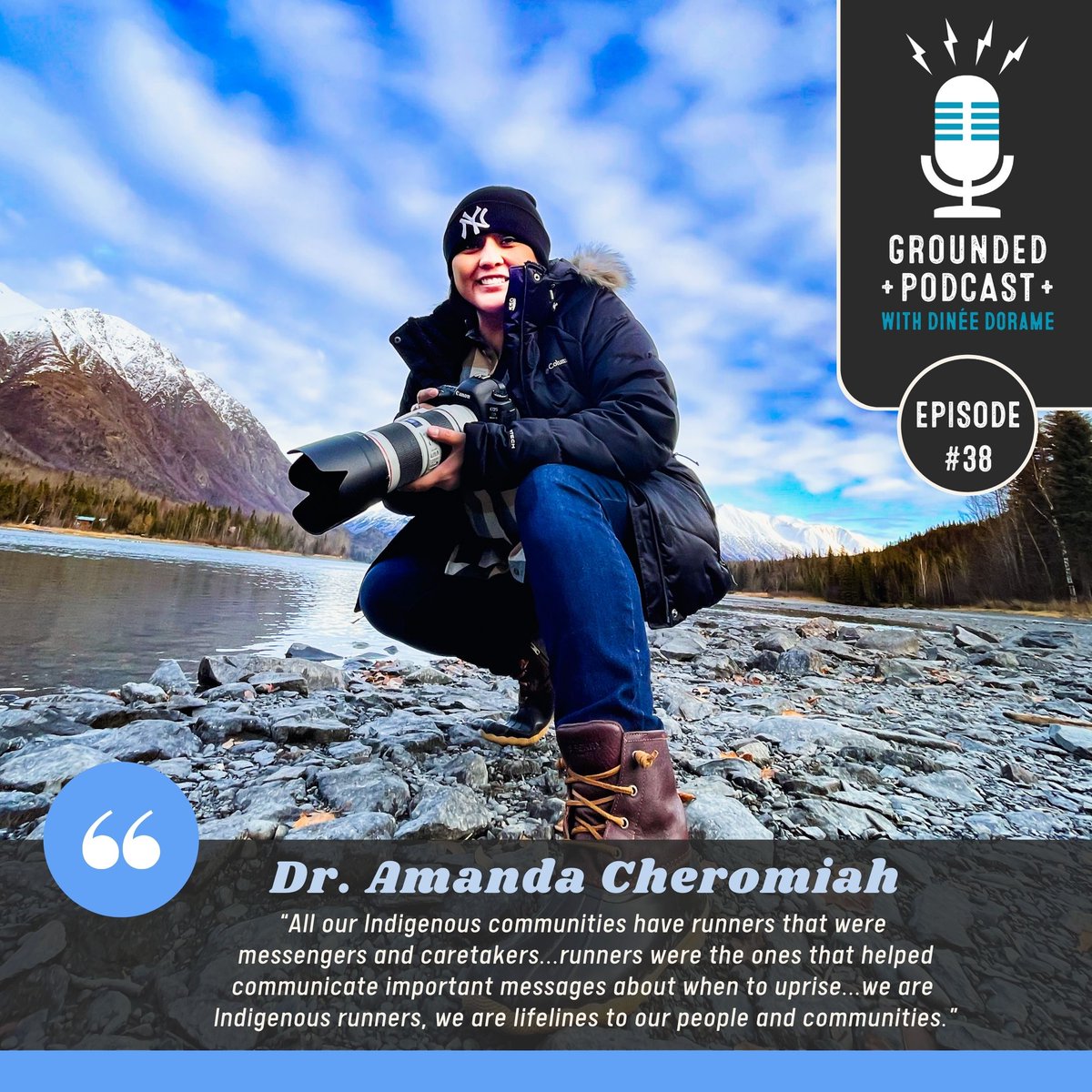 groundedpod's tweet photo. ⚡️ EPISODE 38: Dr. Amanda Cheromiah (Laguna Pueblo), Indigenous Higher Education Scholar, Photographer, &amp; Runner // @DrCheromiah
 
 🎧 Listen on Apple Podcasts, Spotify, Stitcher, Soundcloud, or at https://t.co/JN6s0bgivQ! 

➕➕➕➕

 #NativeWomenRunning #IndigenousHigherEd https://t.co/UKPdkhE3uJ