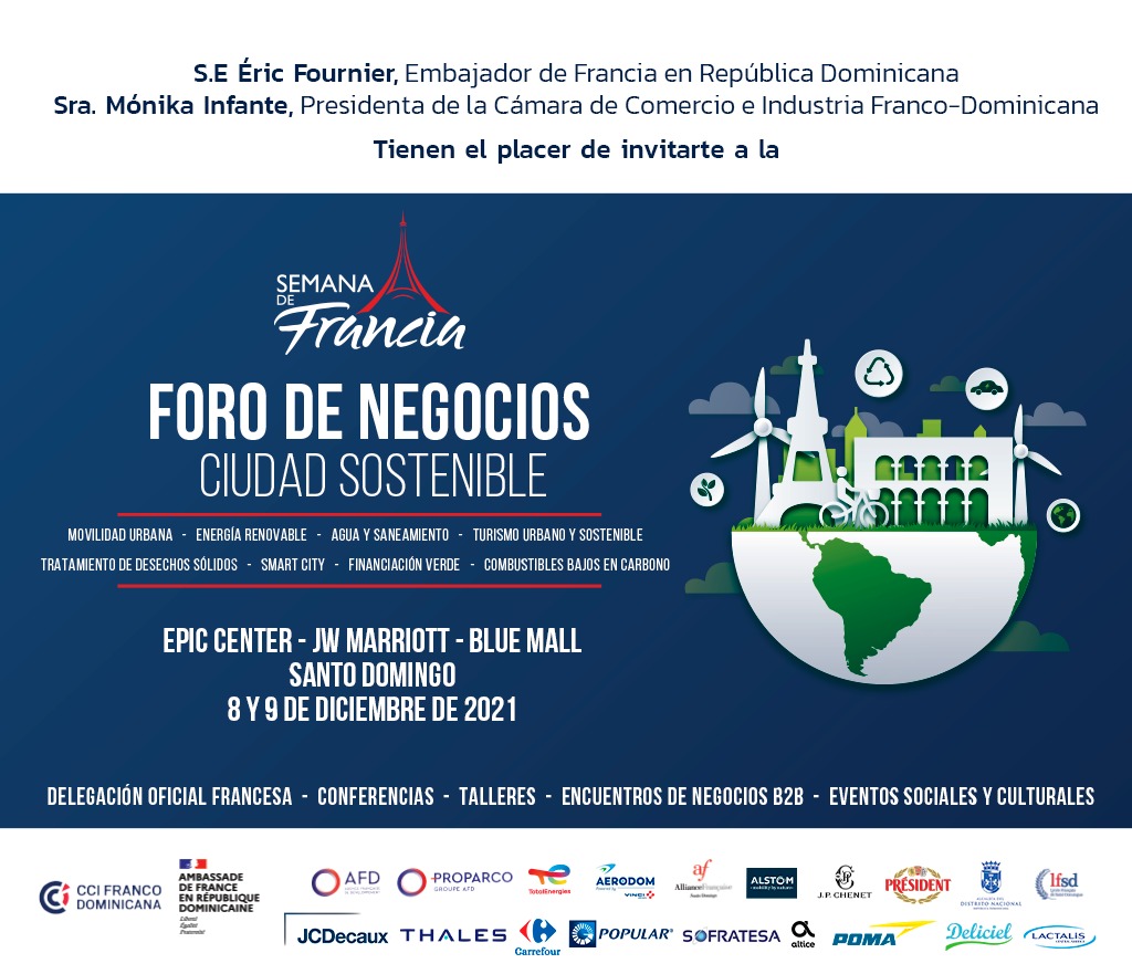 Monikainfante's tweet photo. Les invito a ser partícipes de la SEMANA DE FRANCIA 🇫🇷 donde se estarán efectuando foros de negocios sobre los retos de movilidad urbana, contaminación medioambiental, financiamiento y ahorro de energía.
#sdf2021 #CCIFD https://t.co/oSHcVfR45E