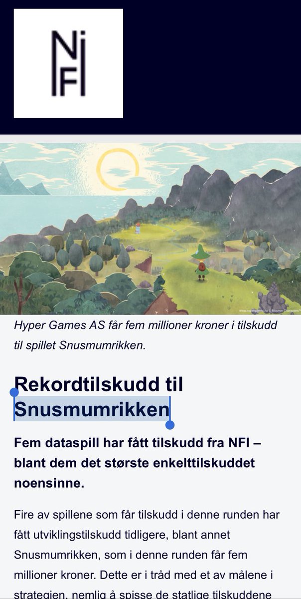 Norsk barnefilm og ratioen originaler/remakes diskuteres på #dax18. Tangen fra NFI trakk inn satsingen på spill som et argument for originalitet, og fersk NFI-nyhet om spillstøtte viser at… største bevilgning gikk til «Snusmumrikken». En evig loop, som regissør <a href="/RasmusSiv/">Rasmus A Sivertsen</a> sier.